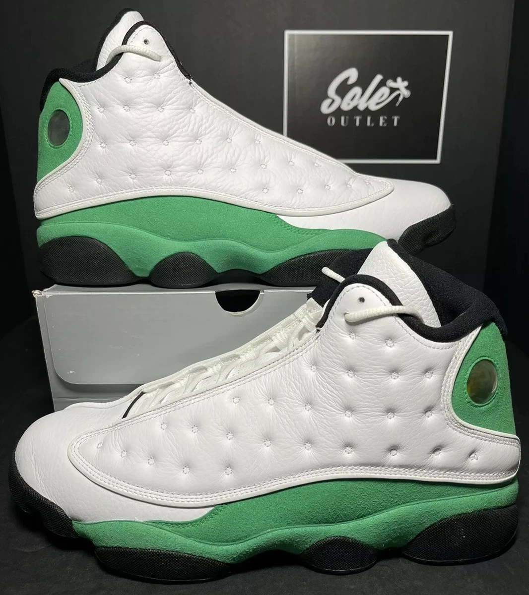 Jordan 13 Retro White Lucky Green Men's - DB6537-113/414571-113 - US