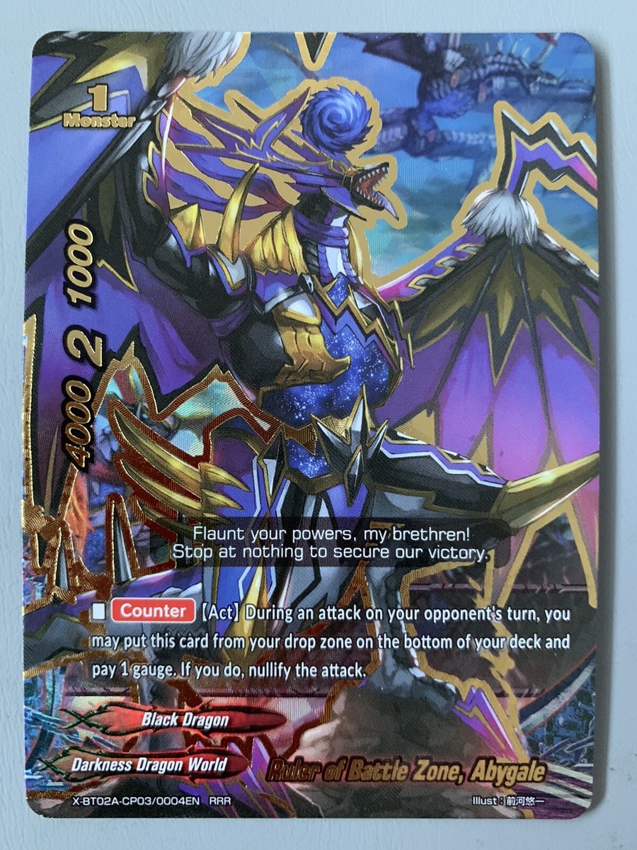 FUTURE CARD BUDDYFIGHT RULER OF BATLE ZONE ABYGALE X-BT02A