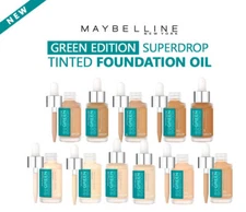 Maybelline Green Edition Superdrop Tinted Oil Foundation ~ Choose Your Shade