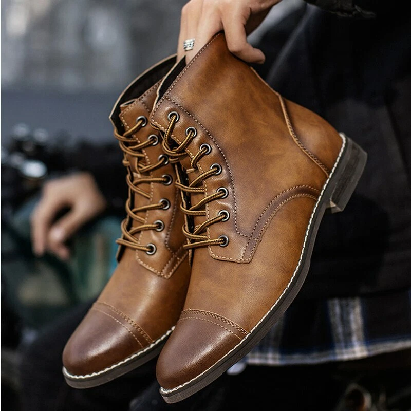 Warm mens cheap dress boots