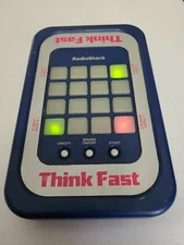 radio shack think fast handheld game - Works but old - READ - PARTS