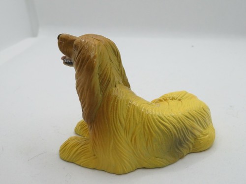 Vintage NEW-RAY Rubber Plastic Dog Toy Figurine Realistic Afghan Hound - Picture 2 of 4