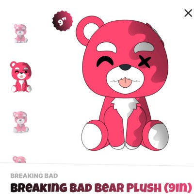 Youtooz * Breaking Bad Bear *  9in Plush * NEW * In Hand *