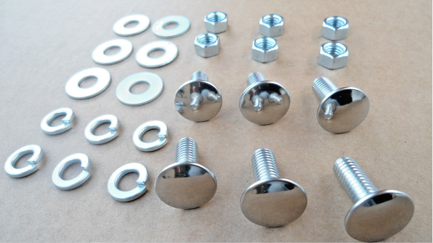 1960-1994 C10 Pick Up Truck Front Rear Chrome BUMPER BOLTS NUTS 1/2 STAINLESS GM - Foto 9