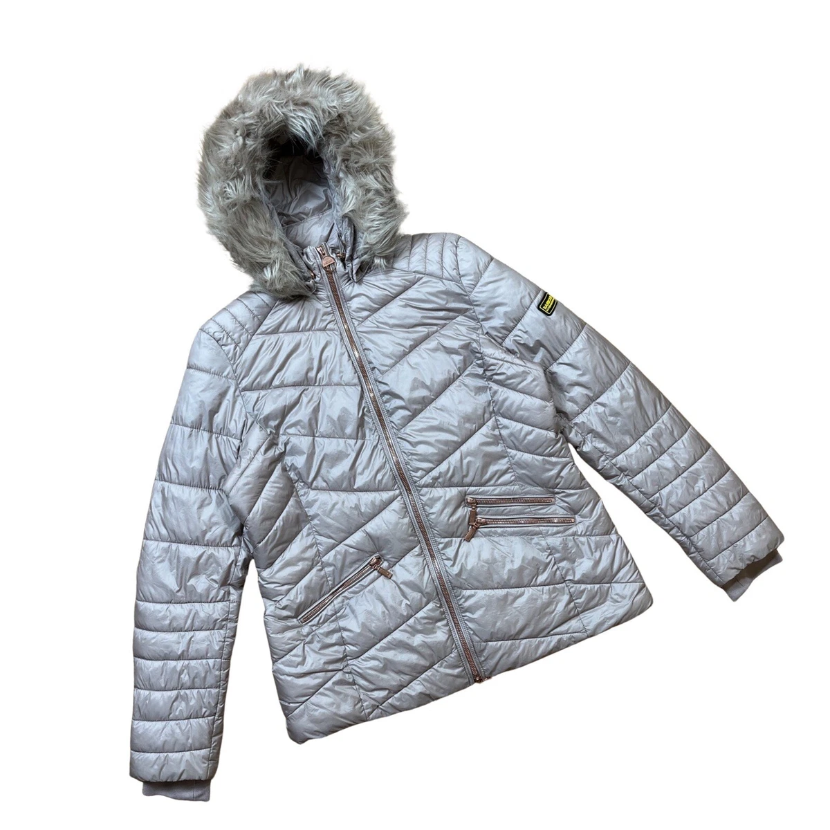 Barbour international turbo quilted hooded jacket hotsell