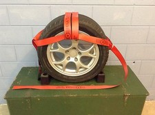 Car Tow Dollie Wheel Net Double Top Tie Down Towing Wrecker Flat Hook Usa Red