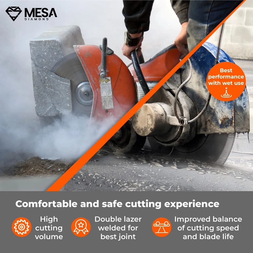 14 in /350mm Reinforced Concrete Diamond Saw Blade Brick Block MESA DIAMOND® PRO - Image 4 of 4
