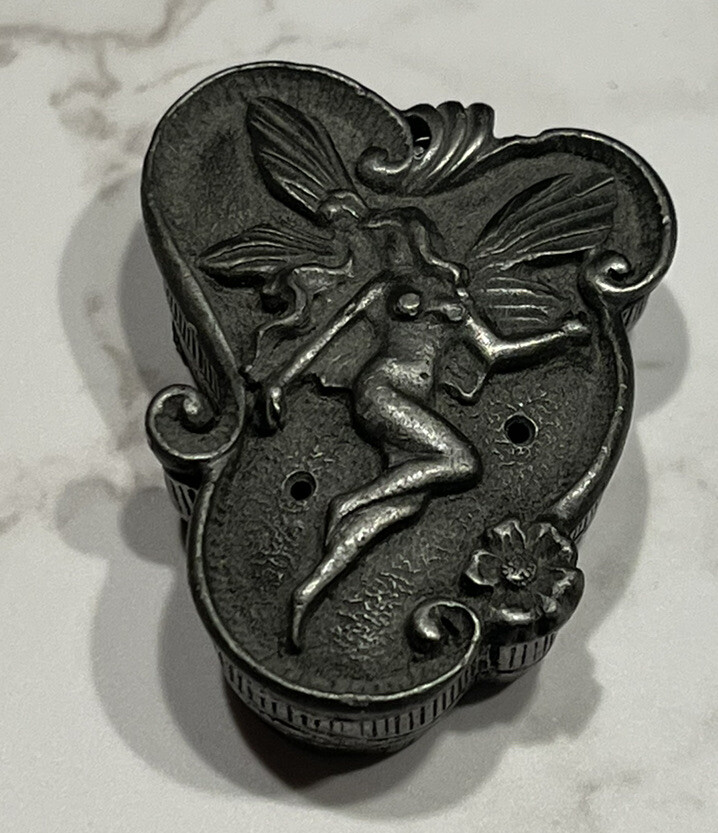 Vintage Torino Pewter FAIRY Set Brooch/Pin Trinket Box | eBay