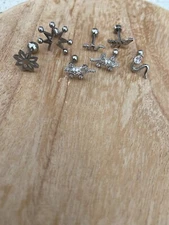 aretes para oreja acero inoxidable