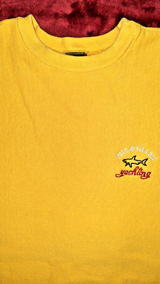 Vintage Men's Lg Genuine PAUL & SHARK LOGO Yachting SuperHeavy Cotton Sweatshirt