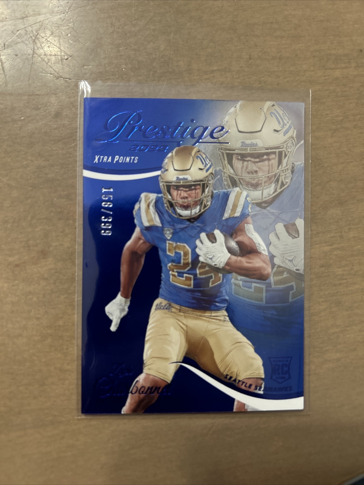 Zach Charbonnet RC 2023 Prestige Xtra Points 159/399 Blue #389