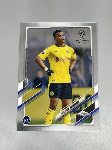 Youssoufa Moukoko 2020-21 Topps Chrome Champions League Rookie RC #55 Dortmund