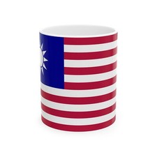 American-Taiwanese flag (United States) White Coffee Mug