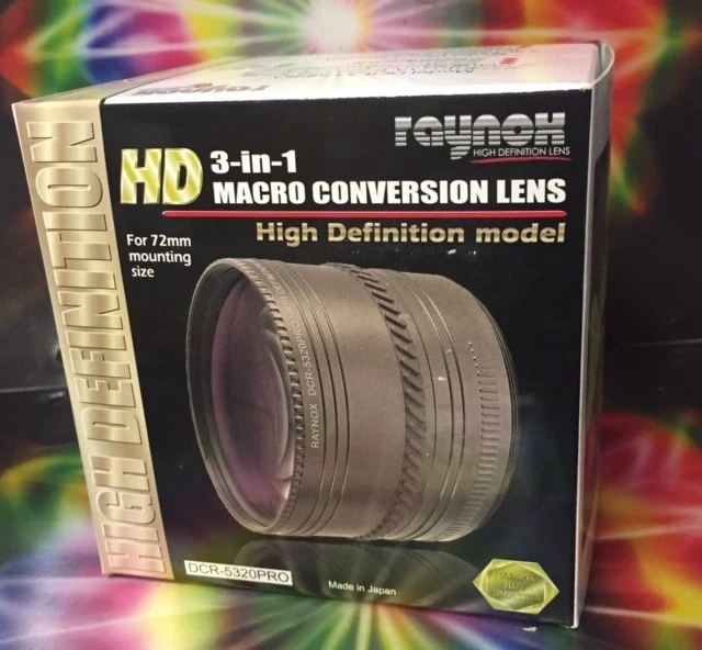 Raynox DCR-5320 PRO HD Macro LENS S100fs 52mm 55mm 58mm 62mm 67mm 77mm 72mm - Image 4 of 4