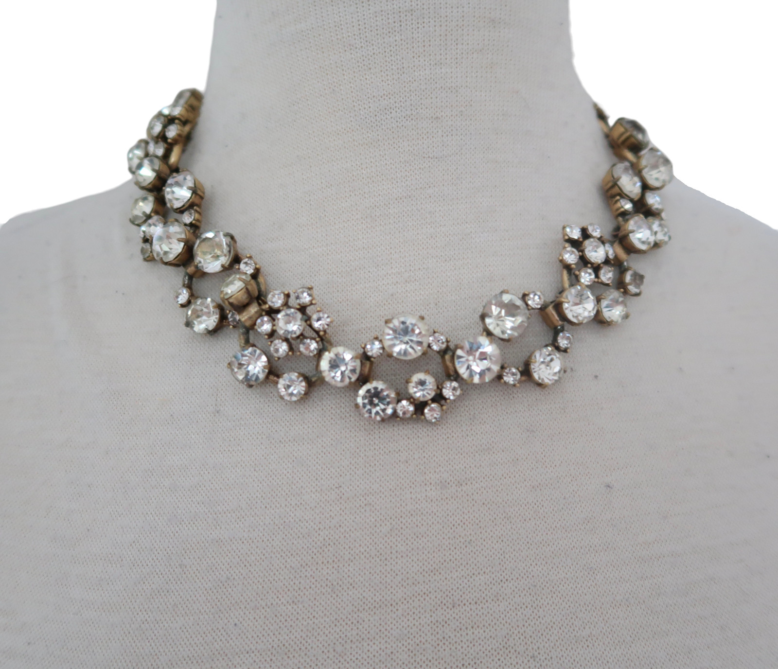 J CREW Crystal open circles statement necklace - image 2