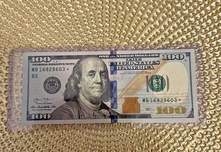 $100 STAR Note 2013 - B2 MB Series With BL 4 Consecutive - 2 pairs Rare Gem - 06 - Image 2 of 4