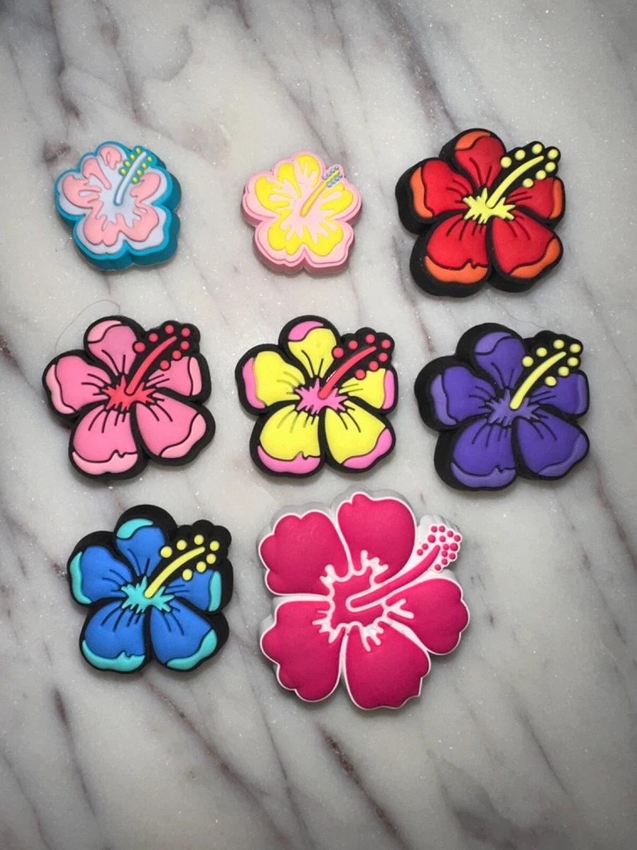 10 pcs. Flowers Shoe charms for crocs shoes