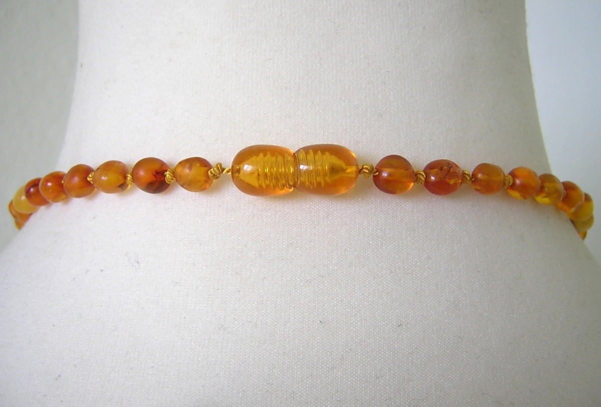 Lot De 5 Colliers Vintage En Ambre Naturel Véritable - Perles Cognac Et Miel, 274g