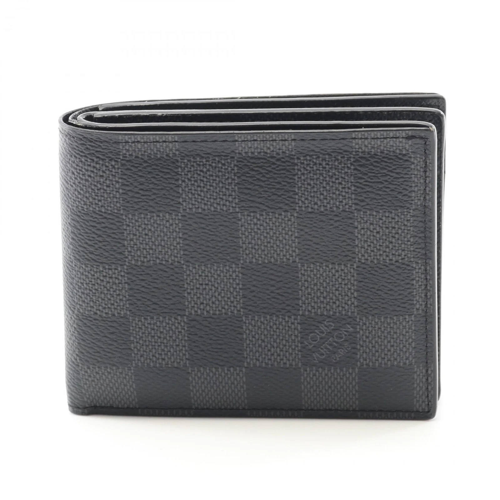 LOUIS VUITTON（LV） Portafoglio Louis Vuitton Amerigo quasi nuovo bi f N60053 Damier grafite