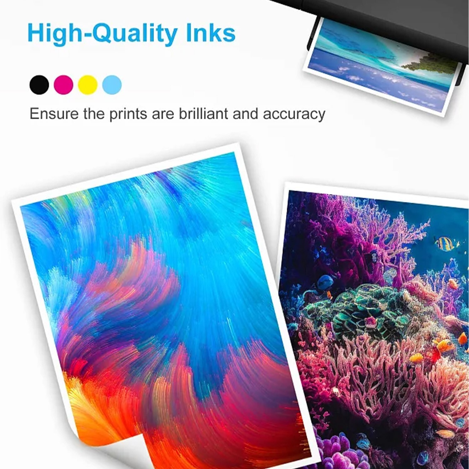 4 NonOEM Compatible Inks 102 for EPSON EcoTank ET3850 ET4750 ET4850