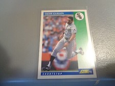 1992 Score Ozzie Guillen #92 Baseball Card Chicago White Sox (ROY/GG/3x AS)