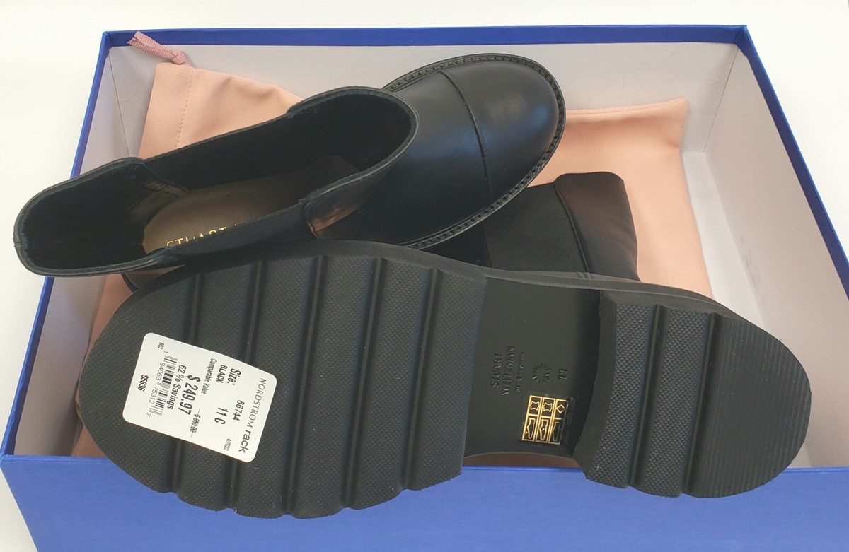 STUART WEITZMAN PRESLEYULTRALIFTBOOTIECHIOAT 関税送料込 Stuart Weitzman Presley Ultralift Platform Chelsea Bootie