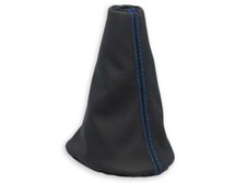 SCHALTMANSCHETTE FUR TOYOTA YARIS 2 FL 2009-2011 SCHALTSACK LEDER NAHT BLAU