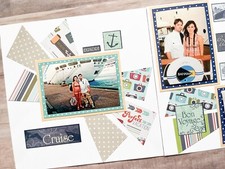 Travel Scrapbook Pages, Vacation Pages, Premade Travel Layouts