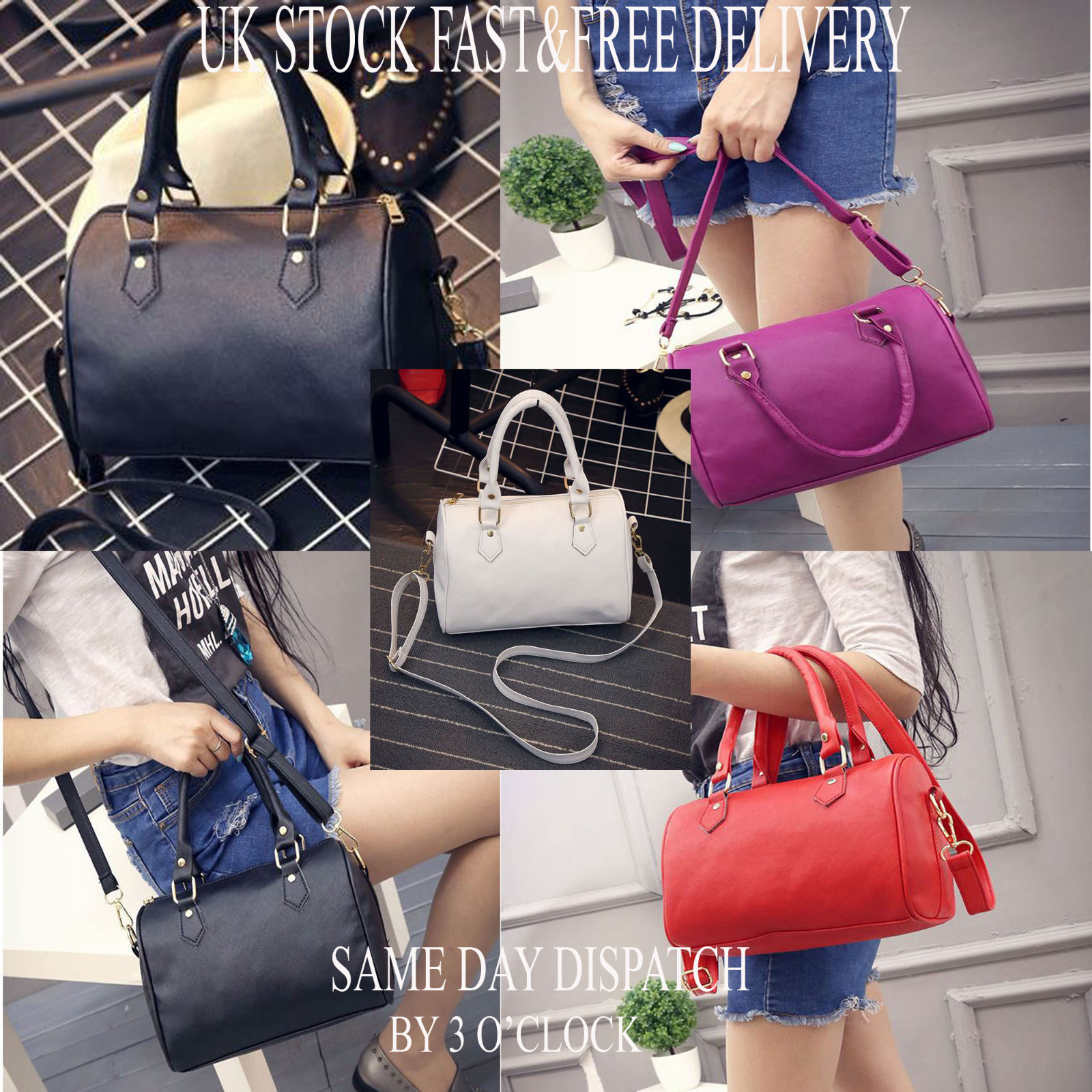 Vincenza Designer Womens Vintage Leather Style Summer Shoulder Shoulder Handbag Bowler Uk Fast Free Er Same Day Dispatch