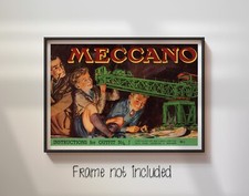 Meccano Green Crane - High Quality Poster 