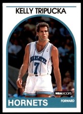 1989-90 NBA HOOPS Basketball Card - KELLY TRIPUCKA #55 😎 Charlotte Hornets 🤩