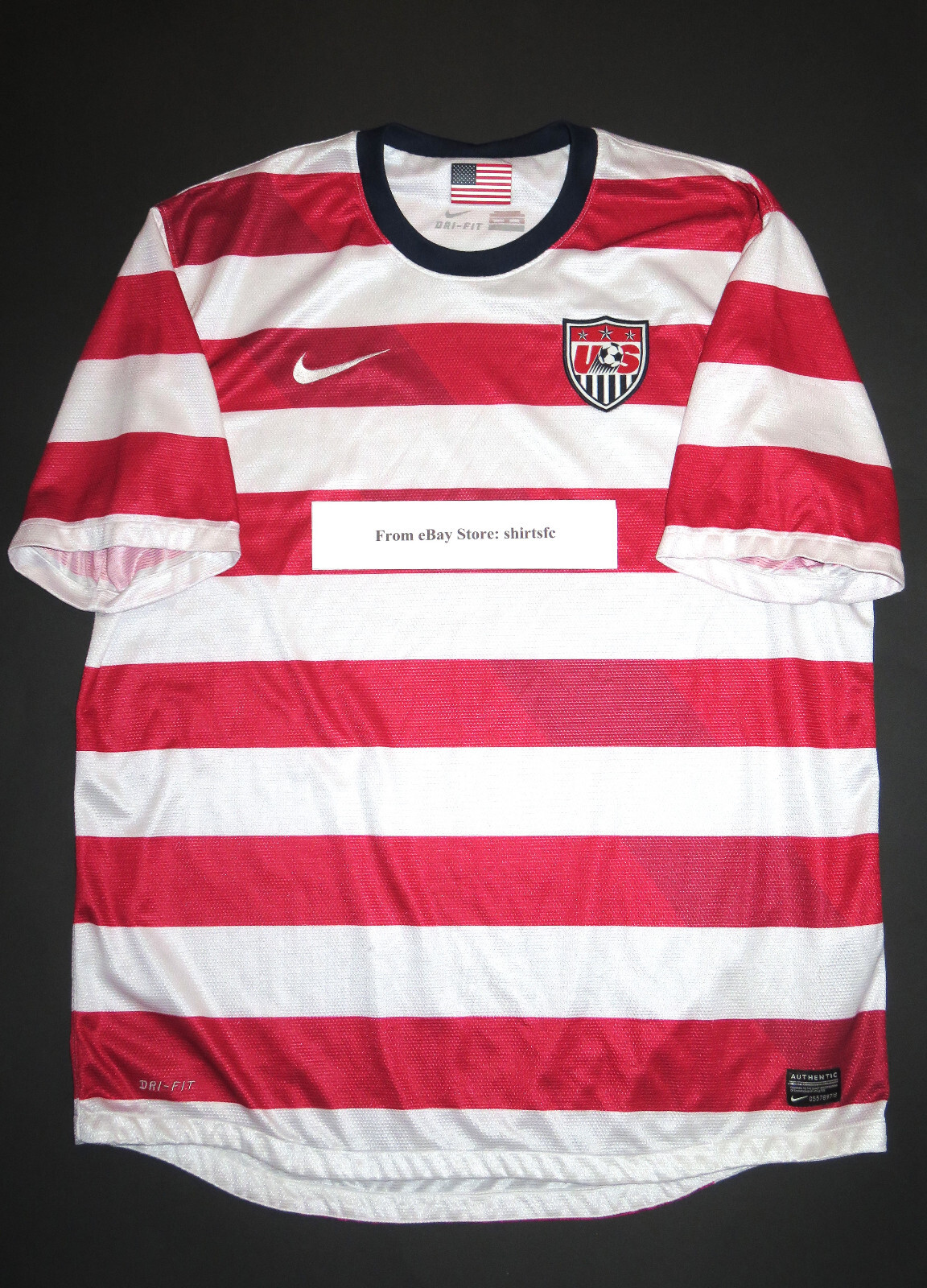 2012-2013 Nike Authentic USA USMNT Waldo Soccer Jersey Shirt Kit XL World Cup