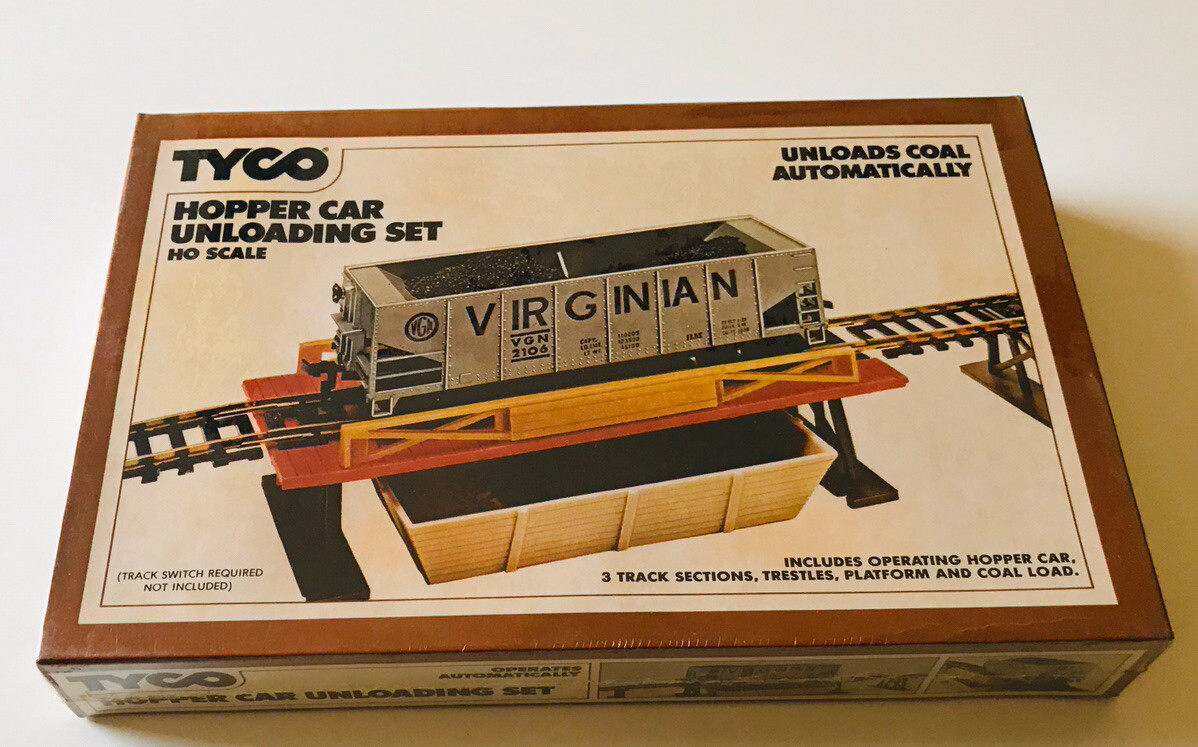 Tyco HO Scale Hopper Car Unloading Set#862 UNLOADS COAL