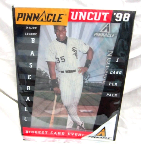 Frank Thomas 1998 Pinnacle UnCut Dufex Parallel 19"x13.5" single card-New! - Picture 1 of 2