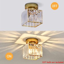 Modern LED Crystal Ceiling Light Chandelier Living Room Hallway Pendant Lamp UK