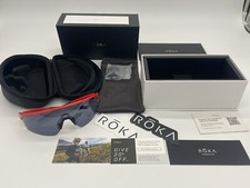 Roka SR-1x Cycling/Sport Sunglasses, Gloss Race Red Frame, w/ Black Mirror Lens