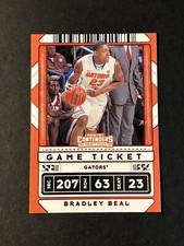 2020 Contenders Draft Picks Game Ticket #35 Bradley Beal Red Parallel Variation