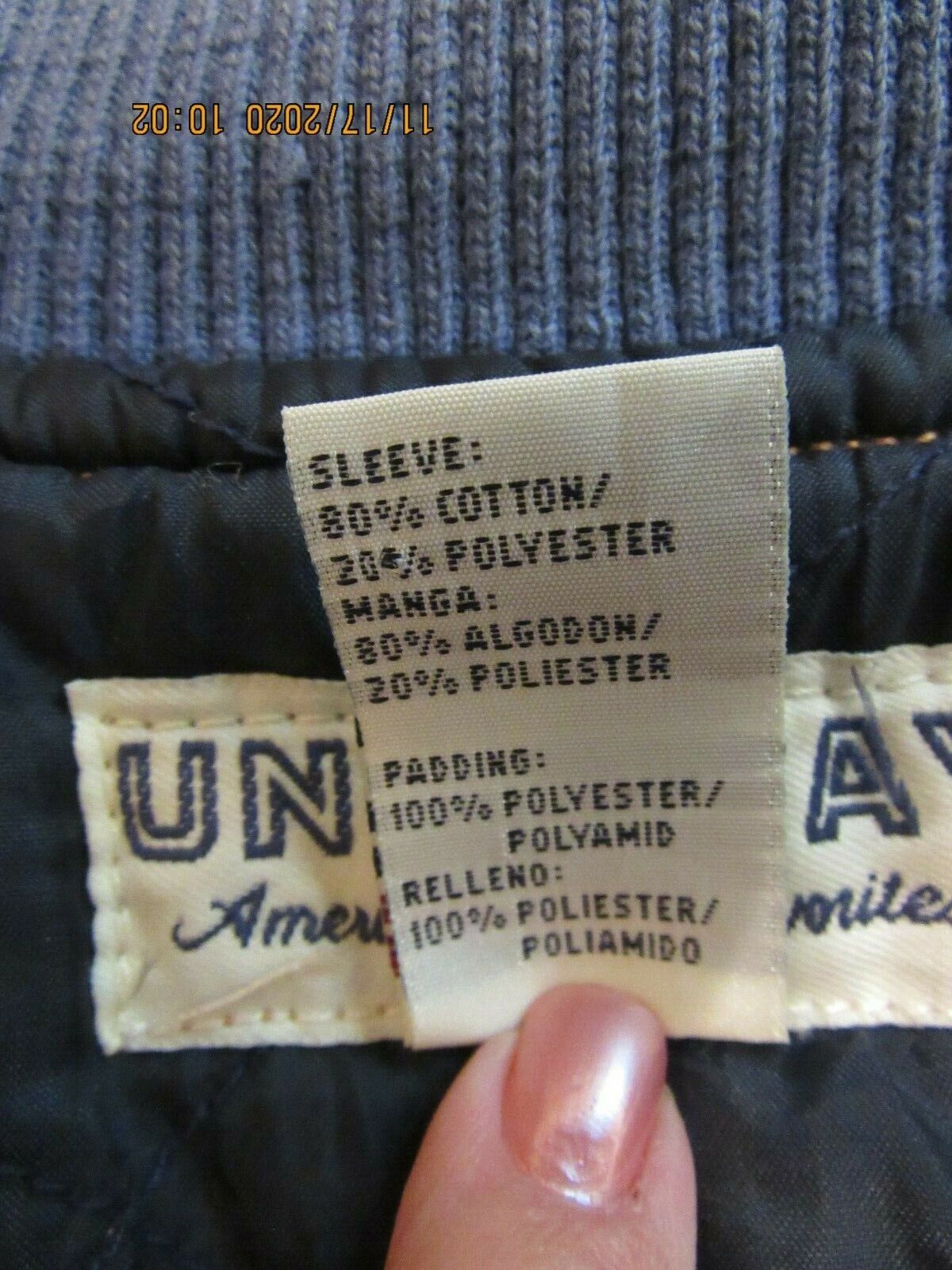 Unionbay Bomber Denim Jacket Girls Size Medium - image 8