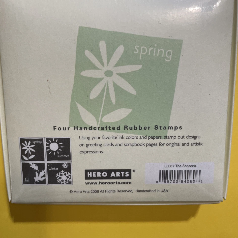 Juego de estampillas de goma Z Hero Arts fondo temporada primavera verano otoño invierno Foto 2 de 2