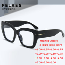 Men Women Blue Light Blocking Reading Glasses Square Thick Frame Classic Glasses