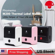 Phomemo M200 Bluetooth Thermal Label Maker Machine Pocket Mini Paper Printer Lot