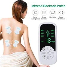 TENS EMS Muscle Stimulator Massager Neck Back Pain Relief Physiotherapy 6 Mode