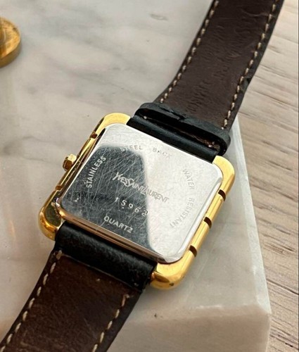 Yves Saint Laurent YSL Vintage Quartz Watch Stainless Steel Used 2.7cm F/S Japan - Picture 2 of 5