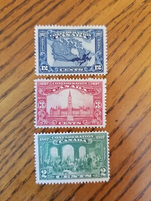 速達切手（カナダ 1927年） 1927 Canada Post Confederation 2, 3 & 12 Cents Stamp Lot Of 3 | eBay
