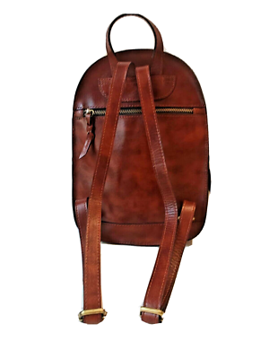 Patricia Nash Woven Collection Jacini Brown Leather Backpack Rust Patricia Nash Woven Collection Jacini Brown Leather Backpack  main image 2