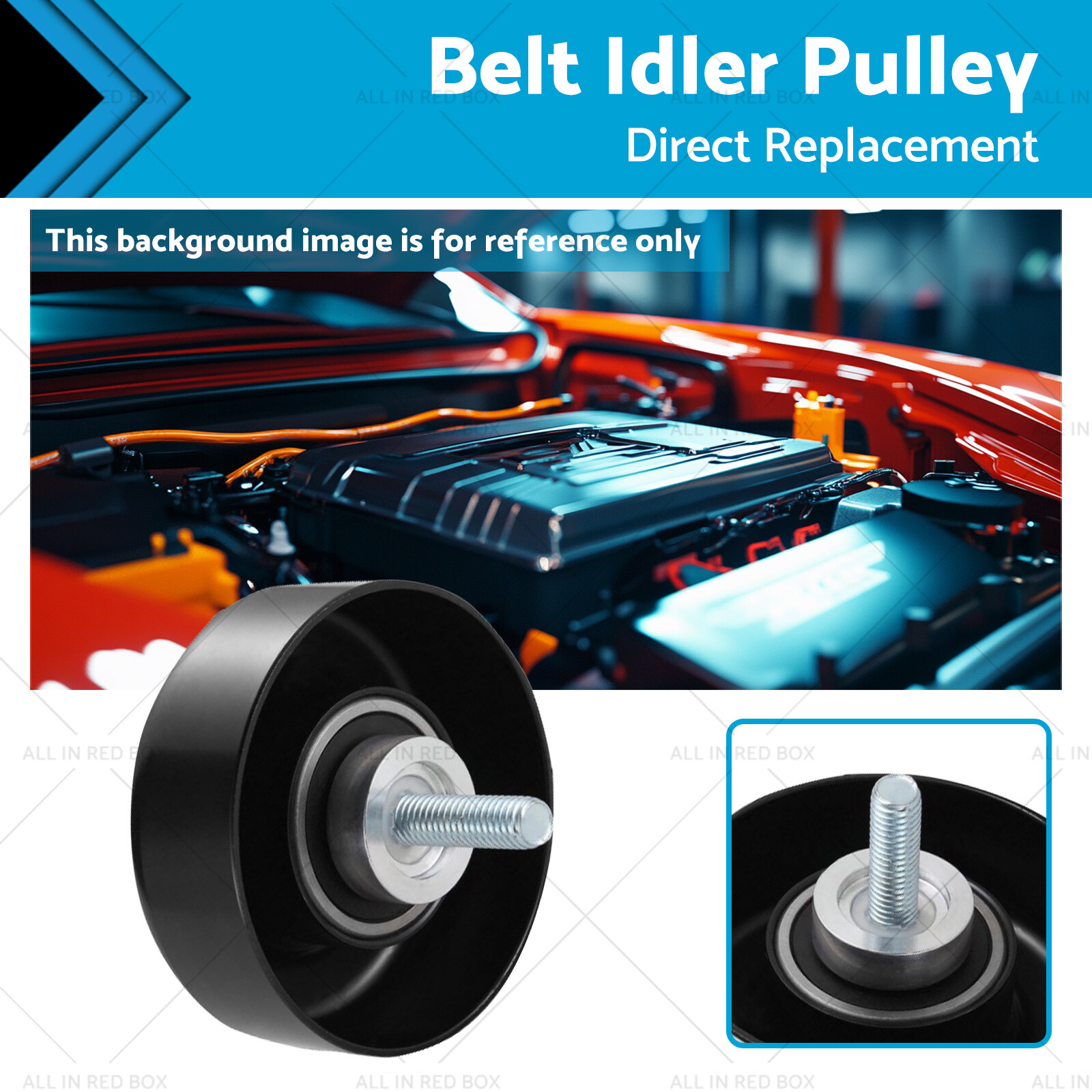 Buick Cadillac Chevy GMC Hummer Isuzu Saab Belt Idler Pulley Replacement-image