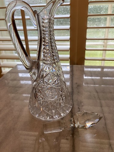 Antikes Pressglas Öl/Essig Kruzifix - 9 3/4" hoch - wunderschön - Bild 6 von 6
