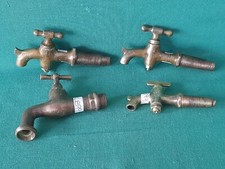 LOTTO 4 ANTICHI RUBINETTI RUBINETTO SPINA BRONZO OTTONE PER BOTTI DI VINO. CB99
