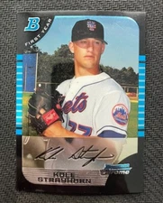 2005 Bowman Chrome #182 Kole Strayhorn 1st Year - New York Mets