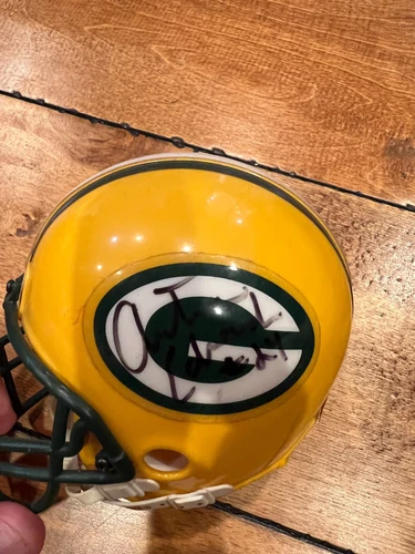 Green Bay Packers Riddell NFL Mini Helmet signed by ANTUAN EDWARDS